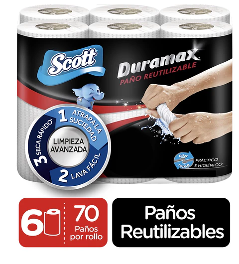 Scott Duramax 6 Unidades / 70 Hojas Scott