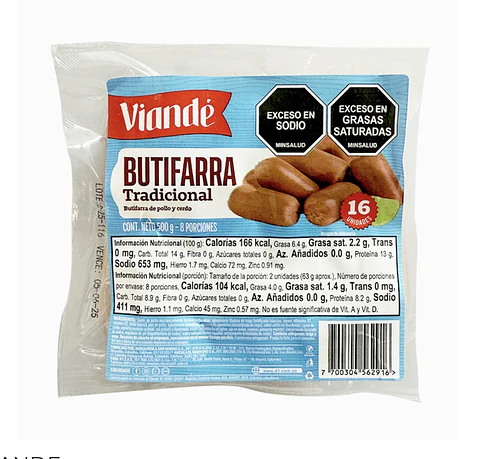 Butifarra Viane 500 grs 