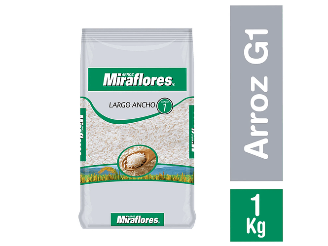 Arroz Miraflores G1 1Kg. 1