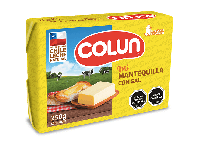 Mantequilla Colun C/Sal 250gr. 1
