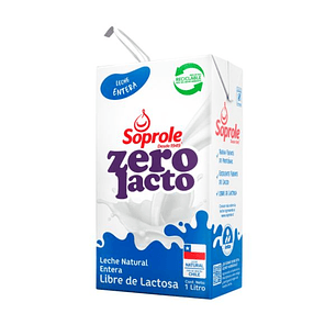 Leche ZeroLacto Entera Soprole 1Lt.