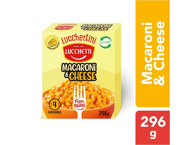 Macaroni Queso Lucchetti 296gr. 1