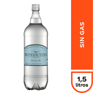 Agua Benedictino Sin Gas 1,5Lt.