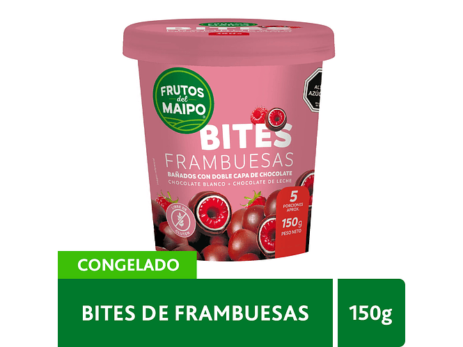 Bites Frambuesa Chocolate 150gr. 1