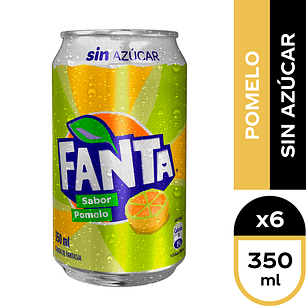 Fanta Pomelo Sin Azucar Lata Unidad 350cc.
