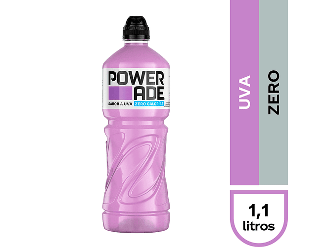 Powerade Zero Uva 1,1Lt. 1