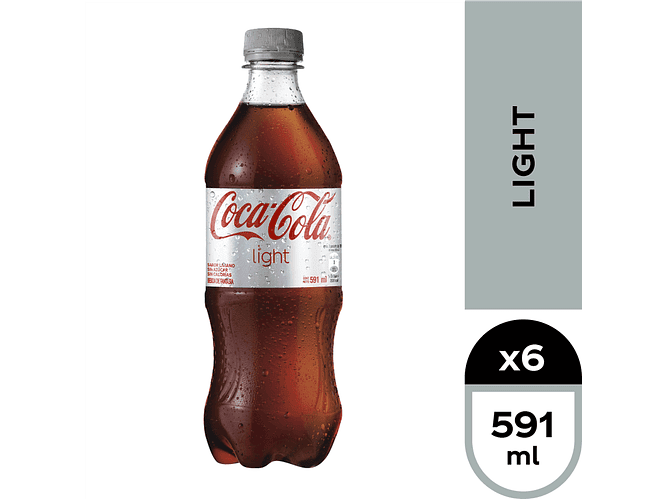 Bebida Coca Cola Light 591cc. 1