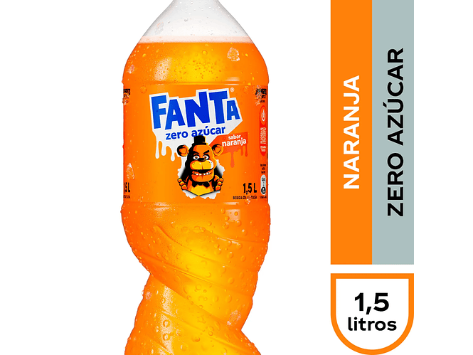 Bebida Fanta Zero 1,5Lt. 1