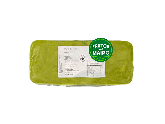 Pure de Palta Hass 100% Natural 1Kg. 1