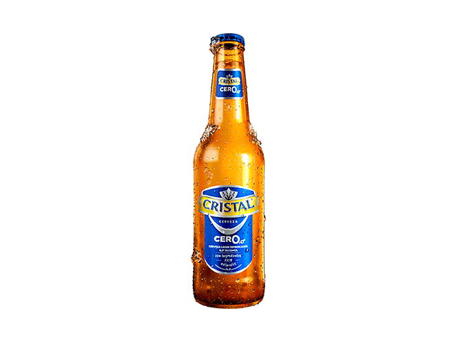 Cerveza Cristal 0 355cc. 1