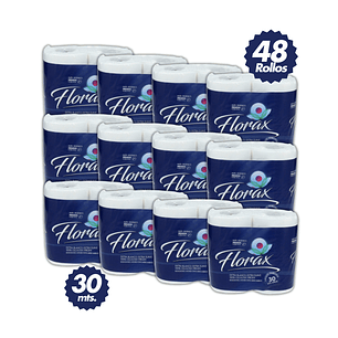 Papel Higienico Florax 30m Display 48 Rollos