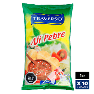 Aji Pebre Bolsa Traverso 1Kg.