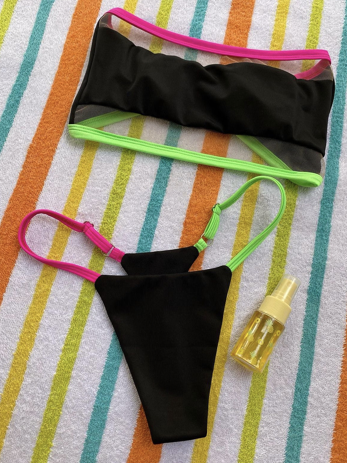 Conjunto de dos piezas Aruba, detalles de transparencia 2