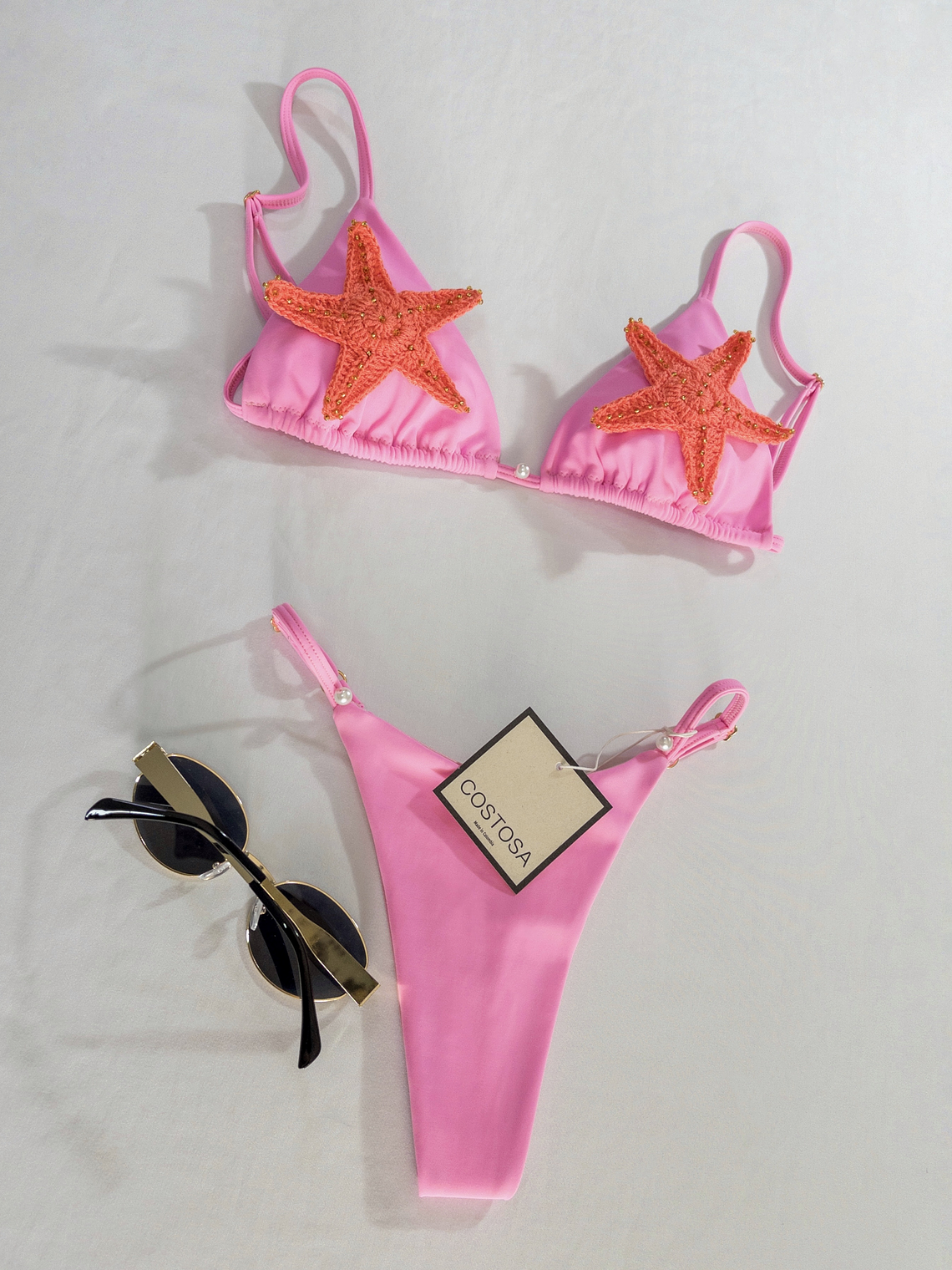 Conjunto de dos piezas Del mar, detalles hechos a mano  2