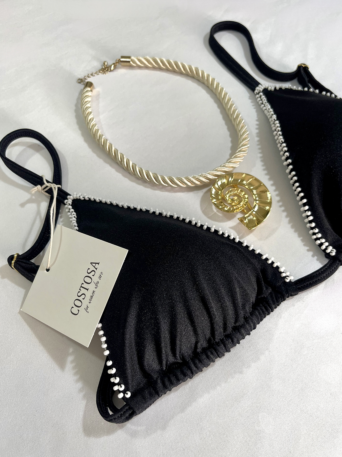 Conjunto de dos piezas Sea shell, Detalles hechos a mano  4