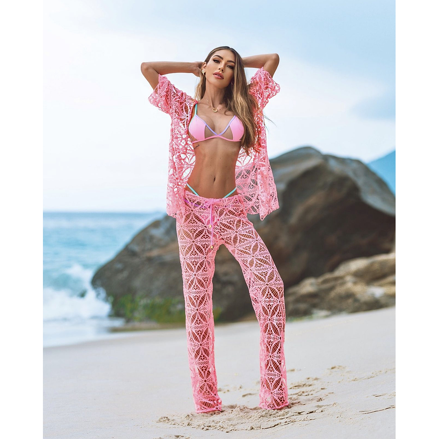 Conjunto de dos piezas Sweet, detalles de transparencia