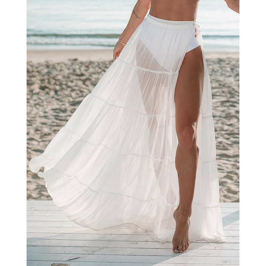 Salida de baño larga estilo Falda