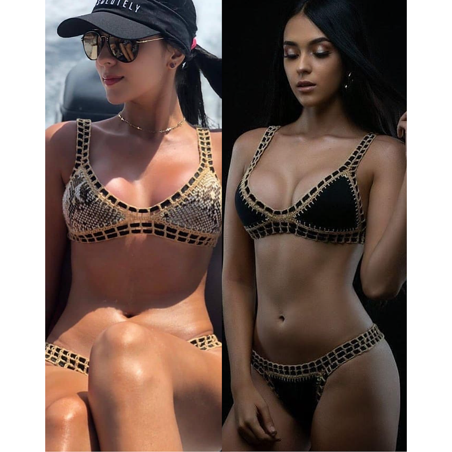 Pitón : bikini doble faz, una prenda, dos estilos.