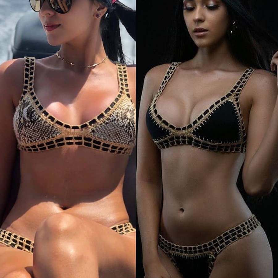 Pitón : bikini doble faz, una prenda, dos estilos.