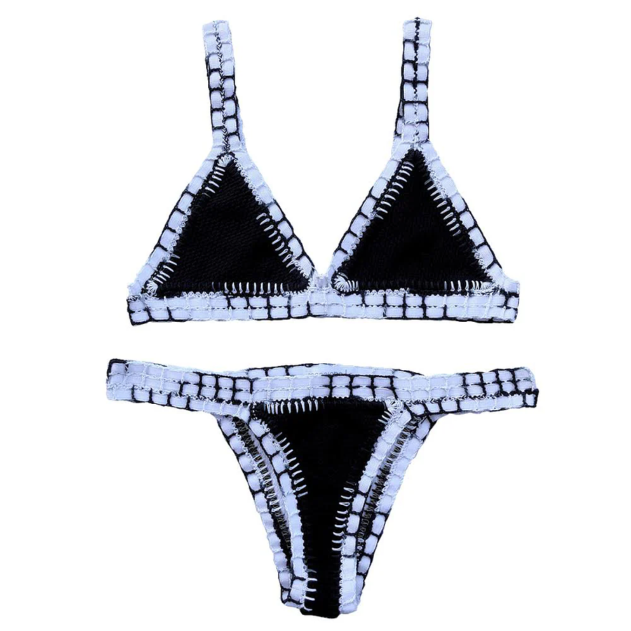 Conjunto de dos piezas Atenea, detalles de crochet 