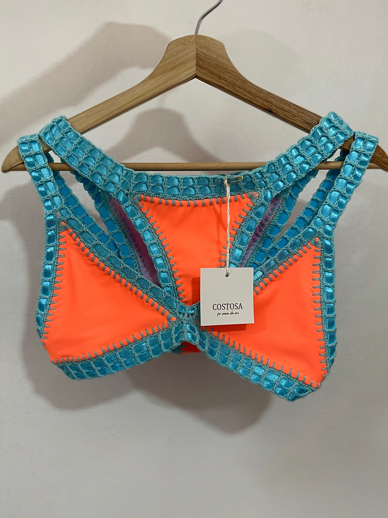 Conjunto de dos piezas Tropical vibes, Detalles hechos a mano 2