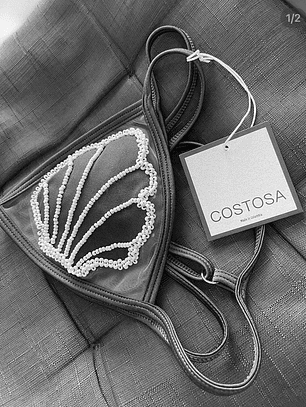 Conjunto de dos piezas Praia, bordado a mano