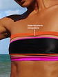 Bikini Colorful girl, con detalles de malla transparente - Miniatura 2