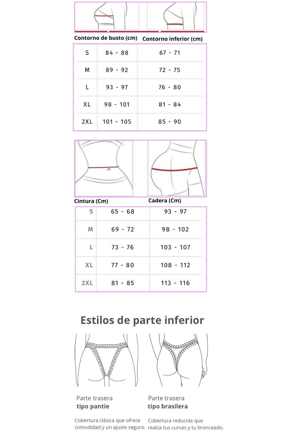 Guía de tallas