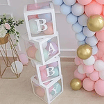 Cajas cubos Baby Shower 