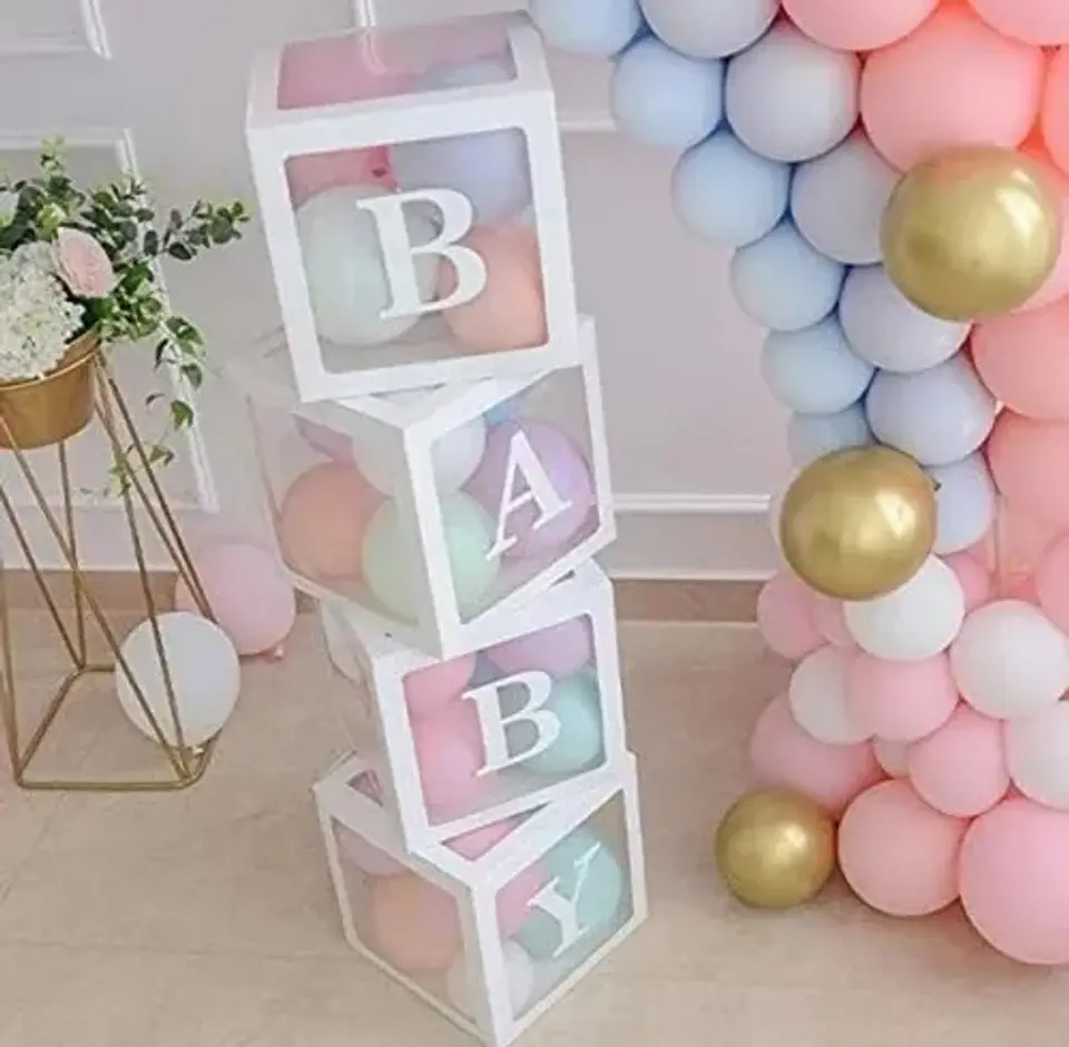 Cajas cubos Baby Shower  2