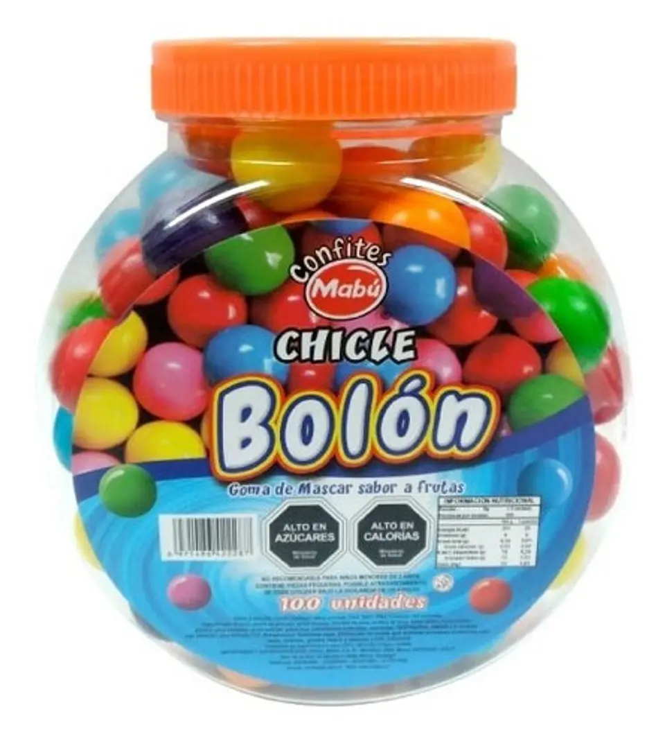 Chicle Bolon 100 Unidades Sabores Frutales 1