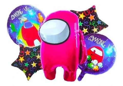 Globos Among Us 5 Piezas 