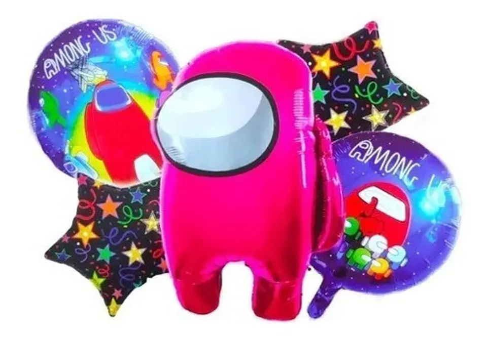 Globos Among Us 5 Piezas  1