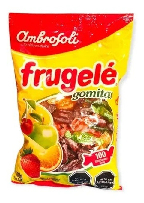 Gomitas Dulces Sabores Frutales Frugele 100 Unidades