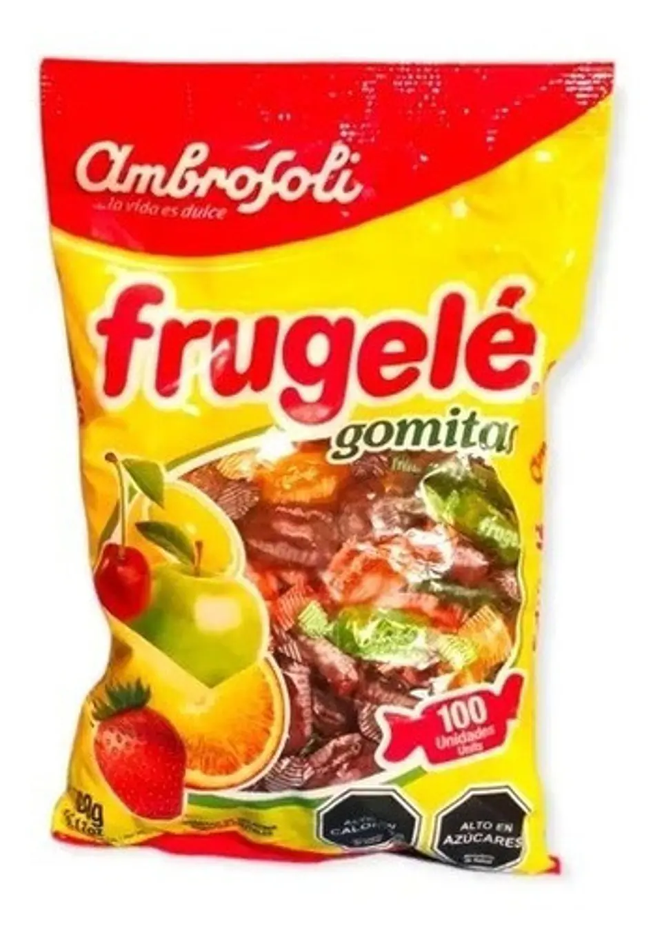 Gomitas Dulces Sabores Frutales Frugele 100 Unidades 1