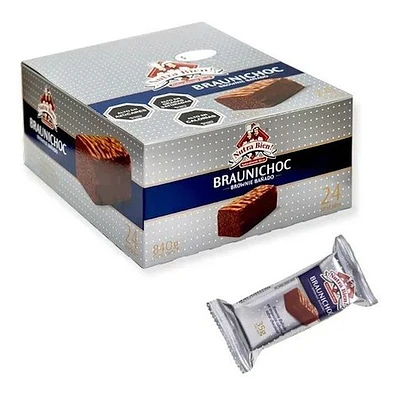 Brownie De Chocolate Braunichoc 24 Unidades 