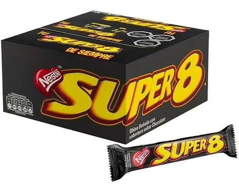 Super 8 Oblea Bañada En Chocolate 