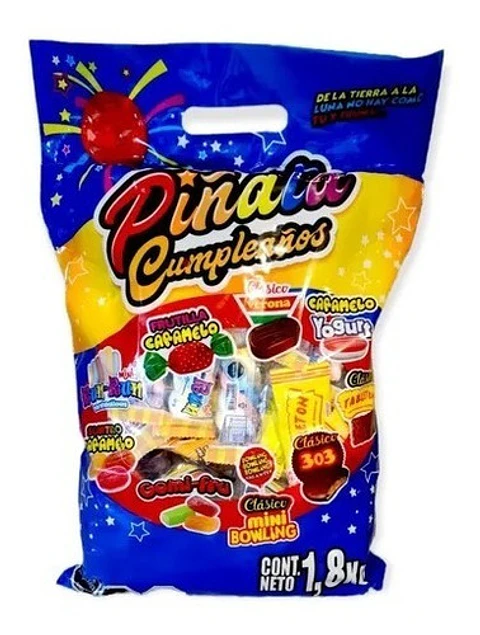 Surtido de dulces para piñata 1.8 Kg