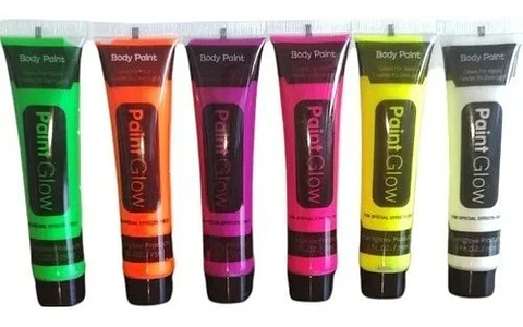 Pintura Fluorescente Facial x6