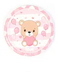 Platos para baby shower rosa y celeste - Miniatura 2