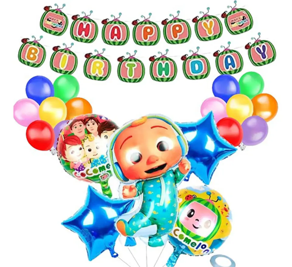 Globos con guirnalda temática  1