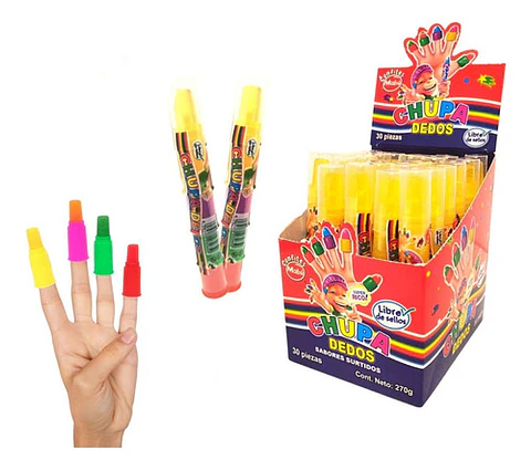 Pack 24 Dulces Chupa dedos  