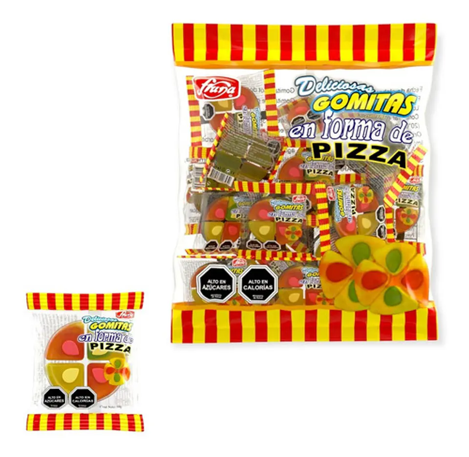 Gomitas Mini Pizza 36 Unidades 1