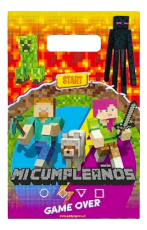 Bolsa Minecraft Para Dulces