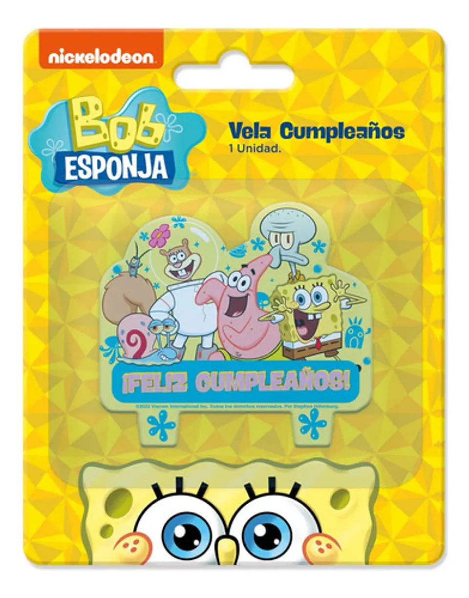 Vela De Bob Esponja Para Cumpleaños 2