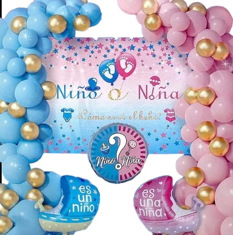 Decoración para revelación de sexo 1