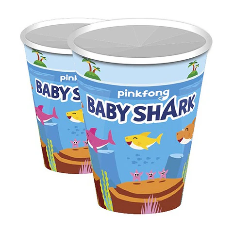 Vasos Baby Shark 6 unidades