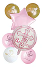Set globos de bautizo rosa celeste - Miniatura 1