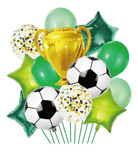 Set de globos futbol 