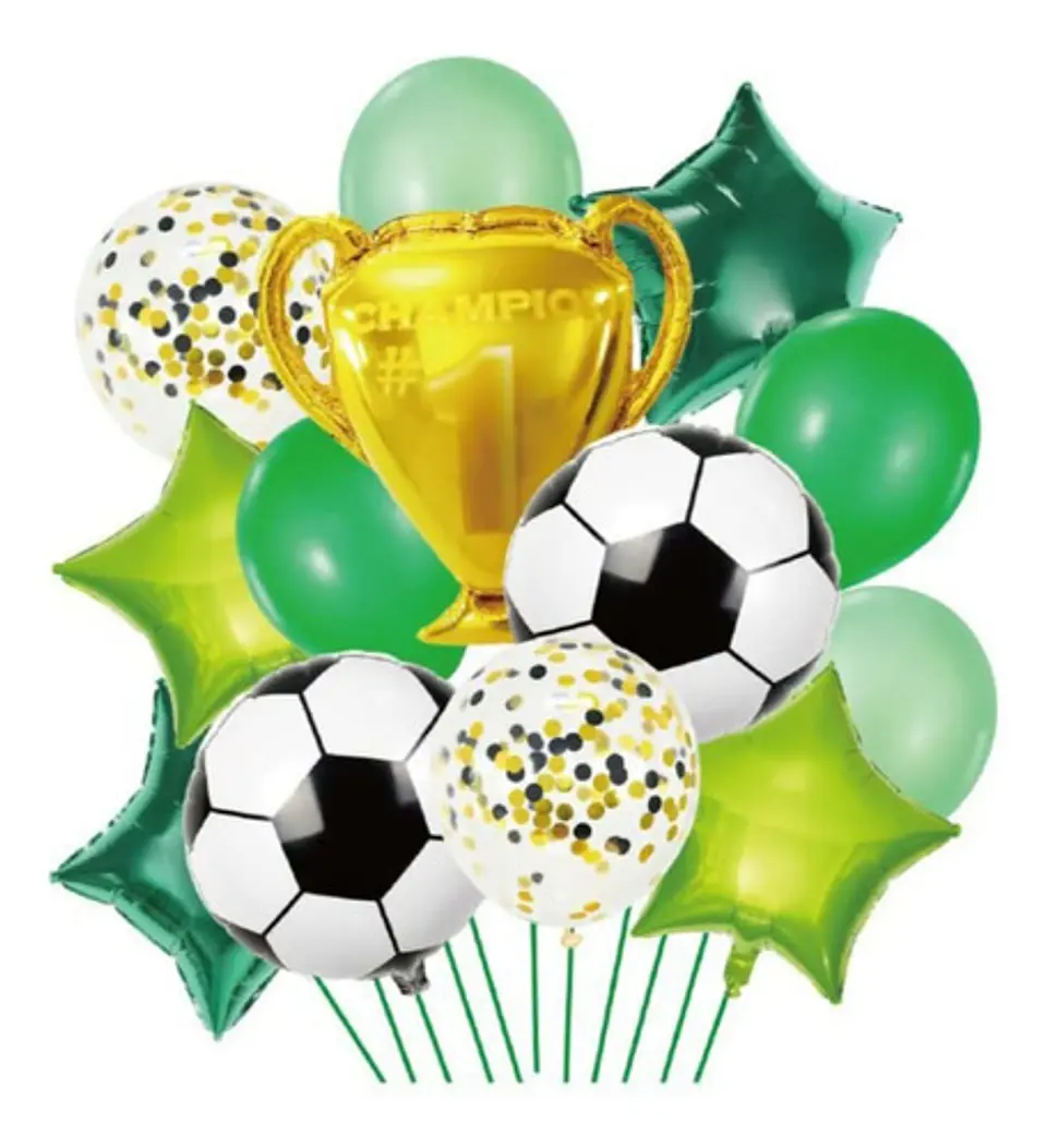 Set de globos futbol  1
